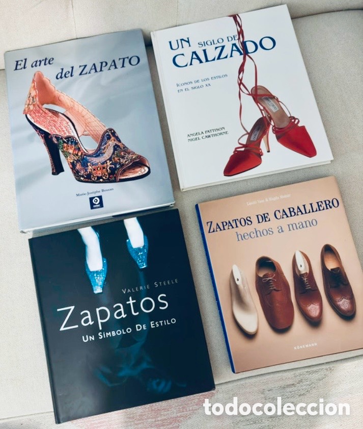 Enciclopedias de segunda mano: Calzado, zapatos. Lote de 4 libros.