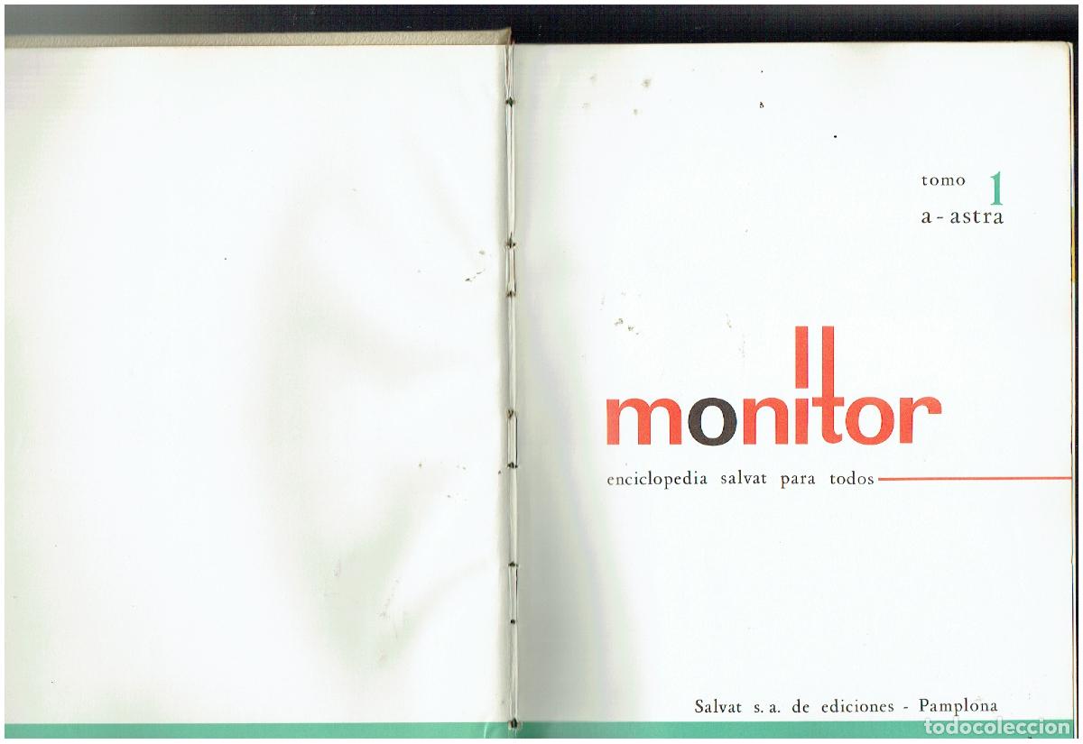 Enciclopedias de segunda mano: MONITOR. ENCICLOPEDIA SALVAT PARA TODOS. 12 TOMOS(COMPLETA). (ST/