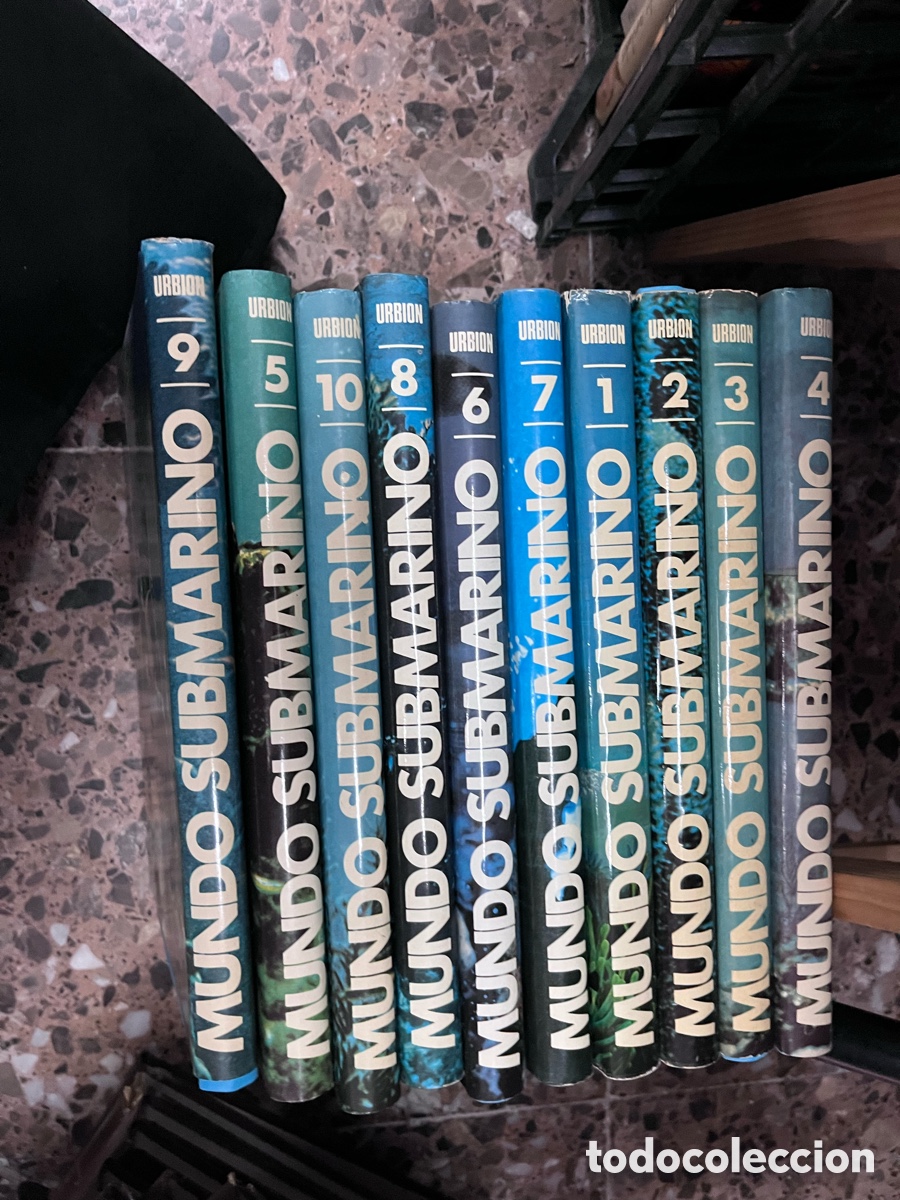 Enciclopedias de segunda mano: MUNDO SUBMARINO. ENCICLOPEDIA COUSTEAU 10 TOMOS completa. URBION, ILUSTRADO