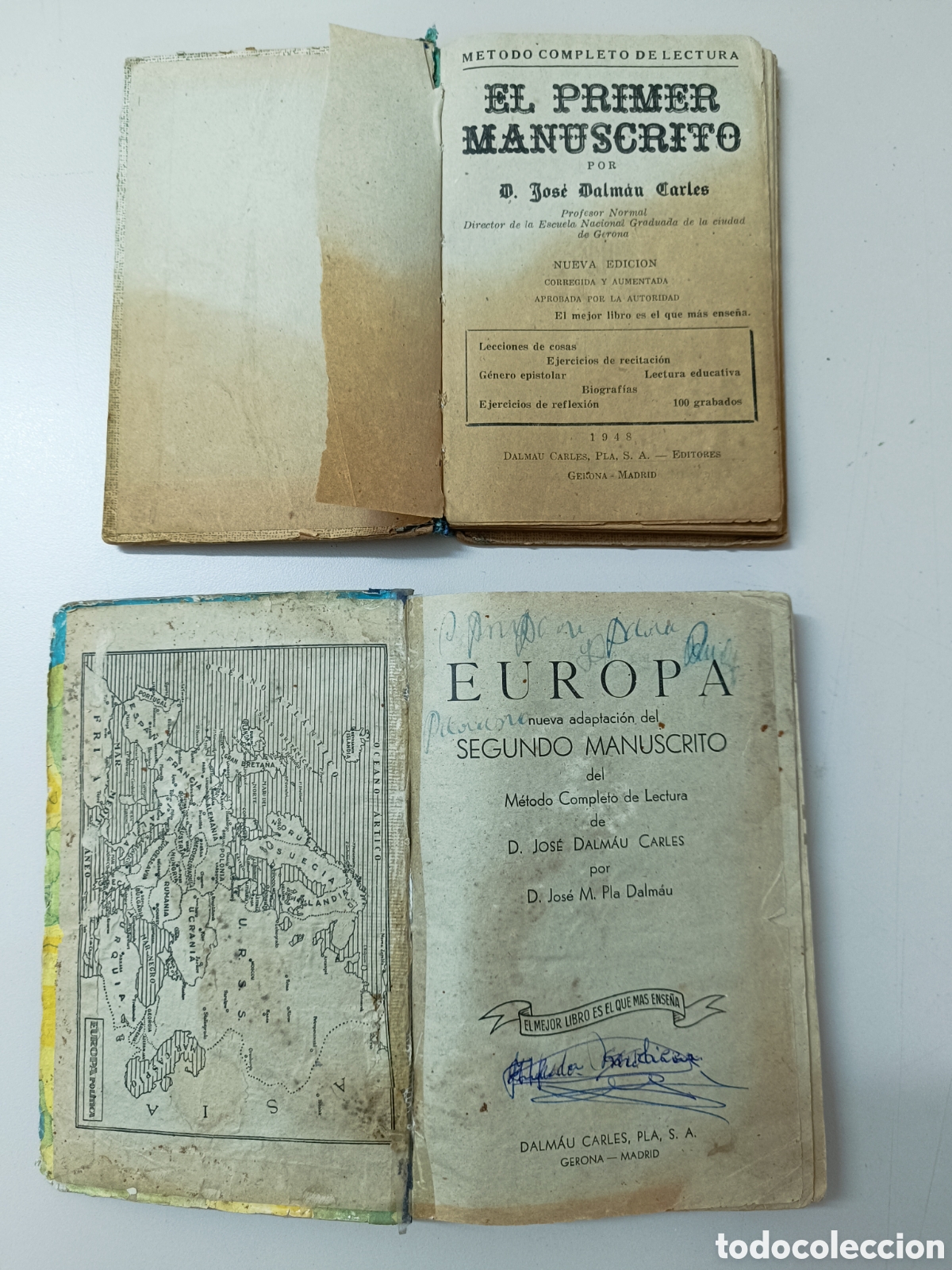 Enciclopedias de segunda mano: Libros primer y segundo manuscrito - Foto 2
