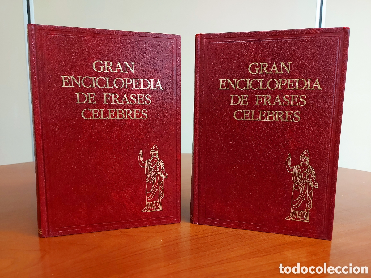 Enciclopedias de segunda mano: Gran Enciclopedia de frases c&eacute;lebres. 2 tomos, I y II. Ediciones Giner, 1967.