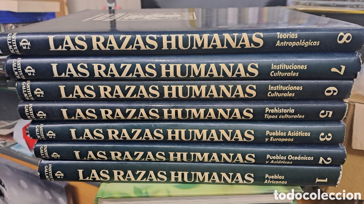 Enciclopedias de segunda mano: Las razas humanas . Instituto Gallach 7 tomos