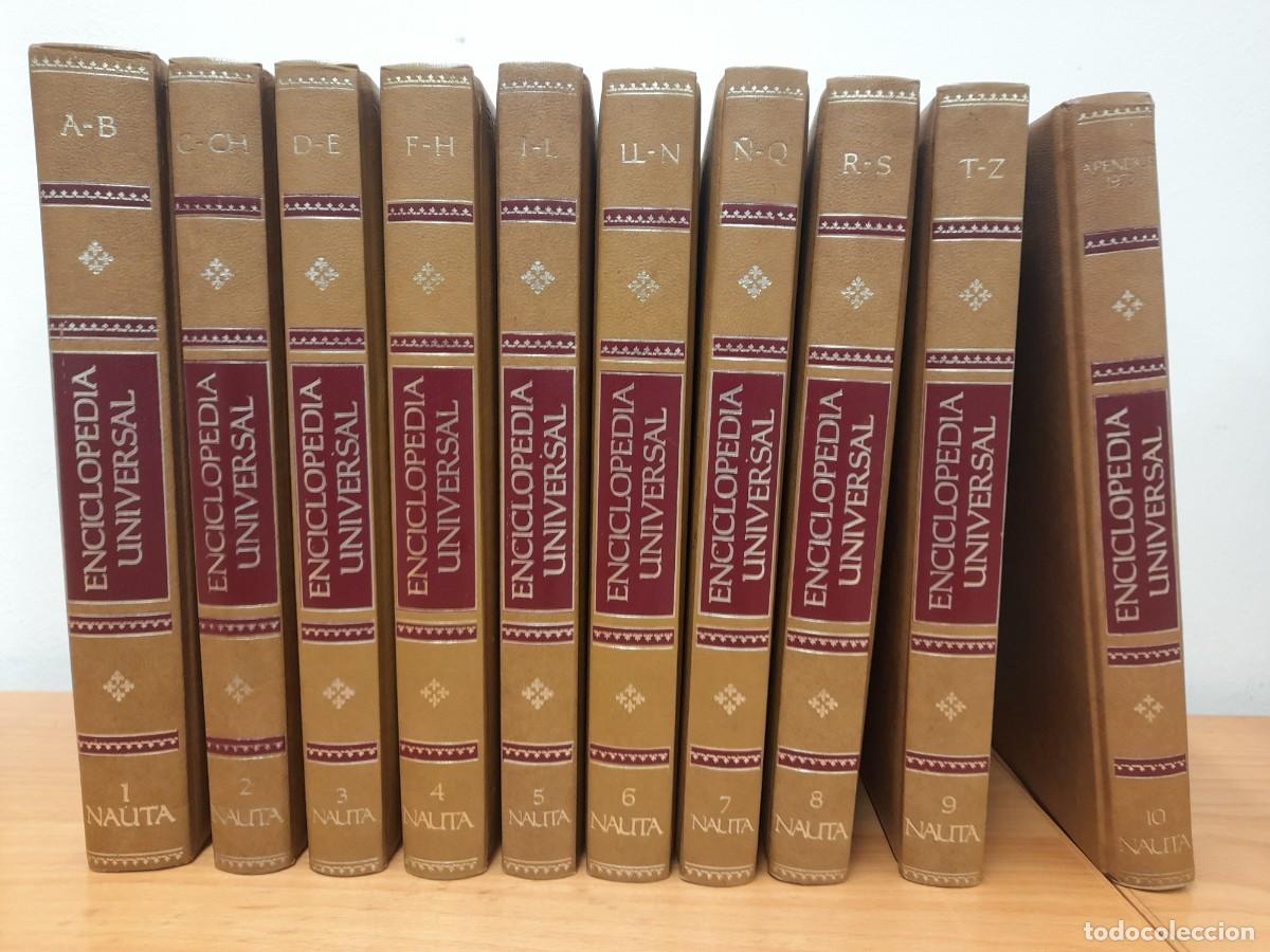 Enciclopedias de segunda mano: ENCICLOPEDIA UNIVERSAL NAUTA. 1972. COMPLETA 10 TOMOS. 9 TOMOS A-Z + APENDICE 1973.