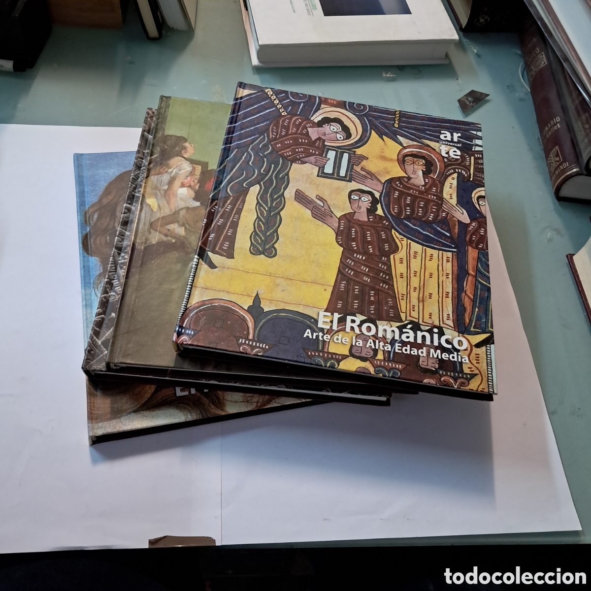 Enciclopedias de segunda mano: Arte universal, MkRoom, Romanico,Romanticismo,Iberoamericano y Renacimiento, 4 tomos