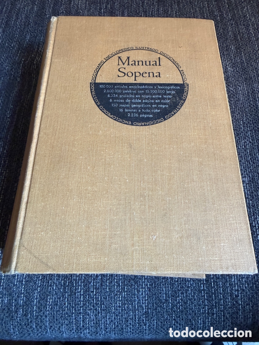 Enciclopedias de segunda mano: Diccionario enciclop&eacute;dico ilustrado Manuel Sopena