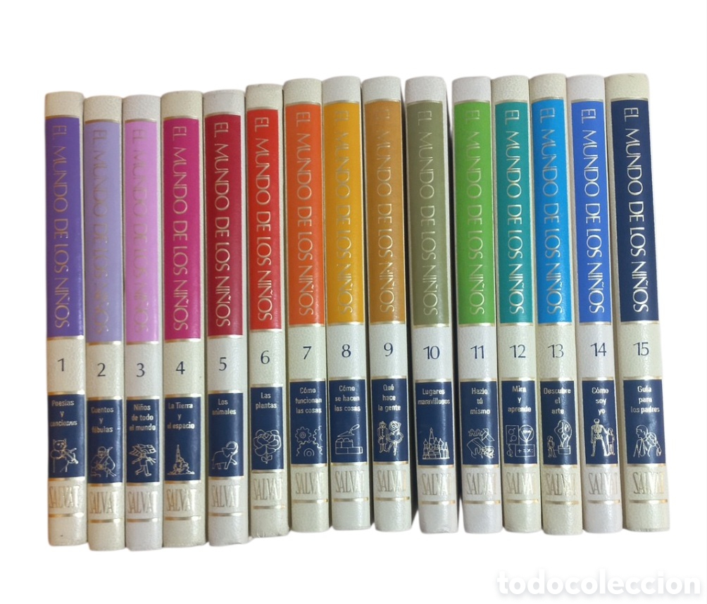 Enciclopedias de segunda mano: El Mundo de los Ni&ntilde;os - Salvat - obra completa 15 vol&uacute;menes. A&ntilde;o 1974