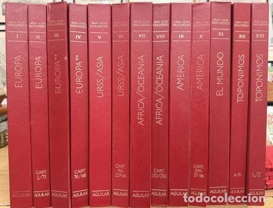 Enciclopedias de segunda mano: GRAN ATLAS ENCICLOP&Eacute;DICO AGUILAR (13 TOMOS). A-ENC-0538-SF-A