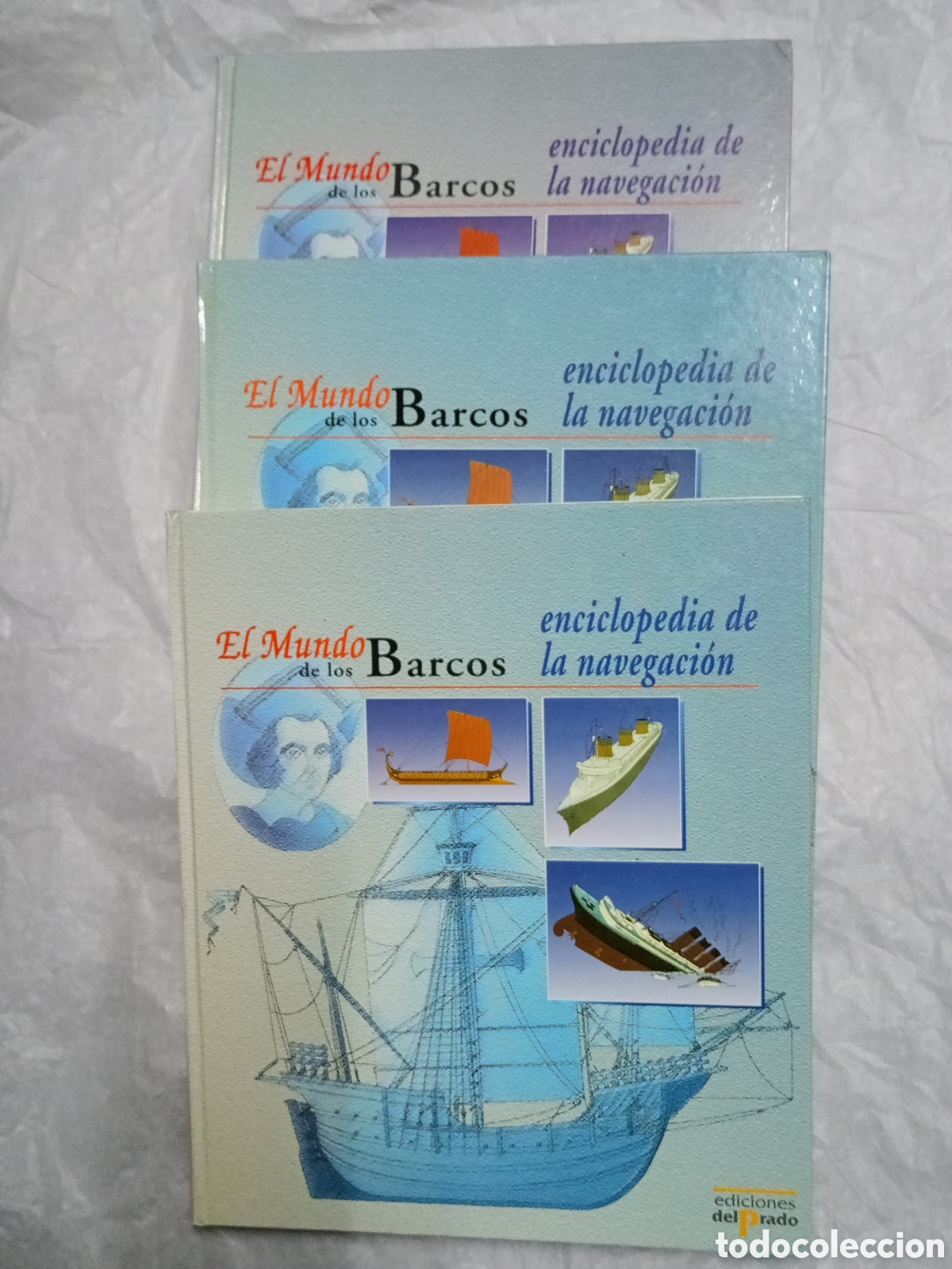 Second hand encyclopedias: El mundo de los barcos: Enciclopedia de la navegaci&oacute;n 3 tomos completa