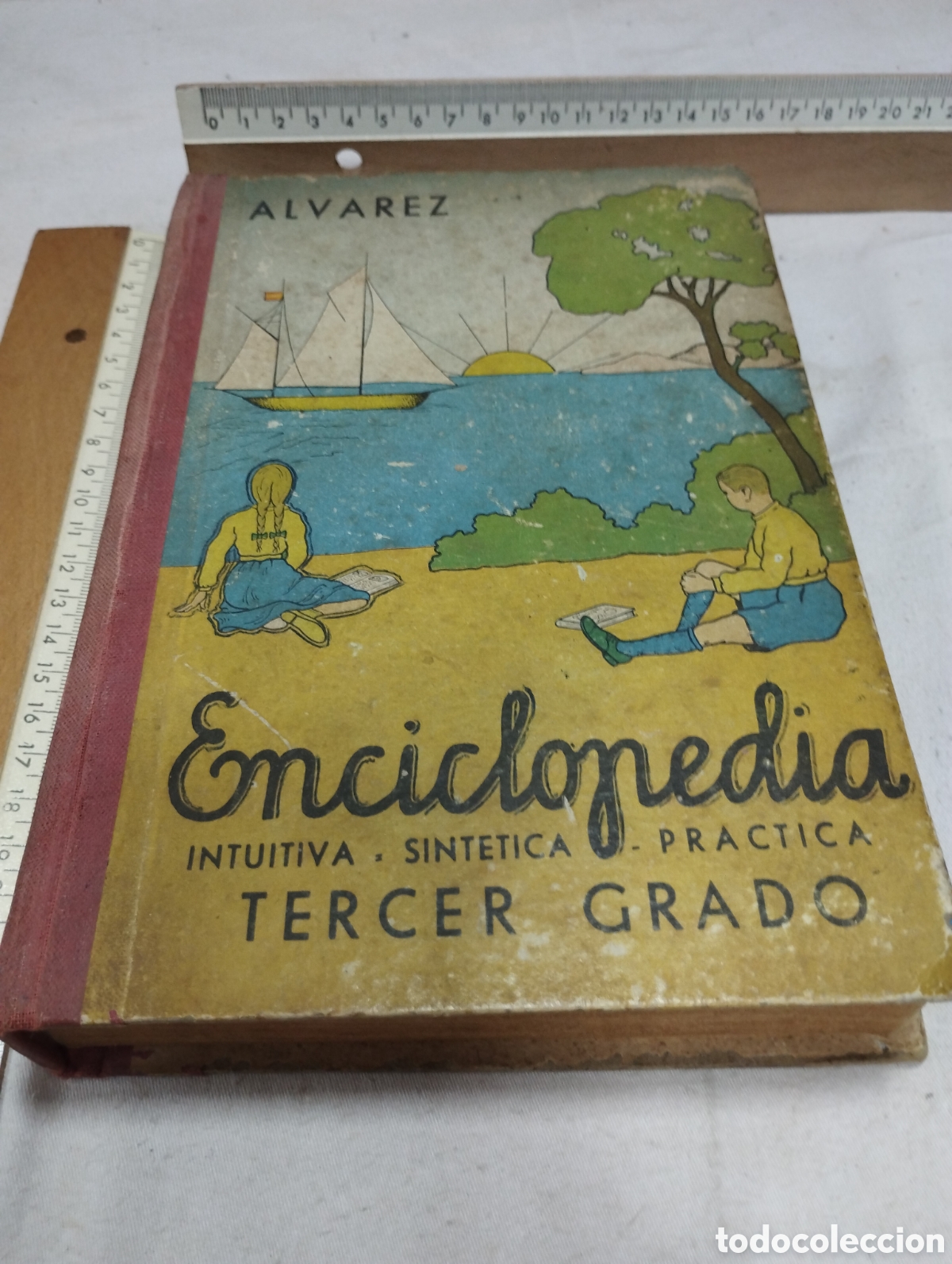 Enciclopedias de segunda mano: Enciclopedia, tercer grado. Antonio &Aacute;lvarez, 1961