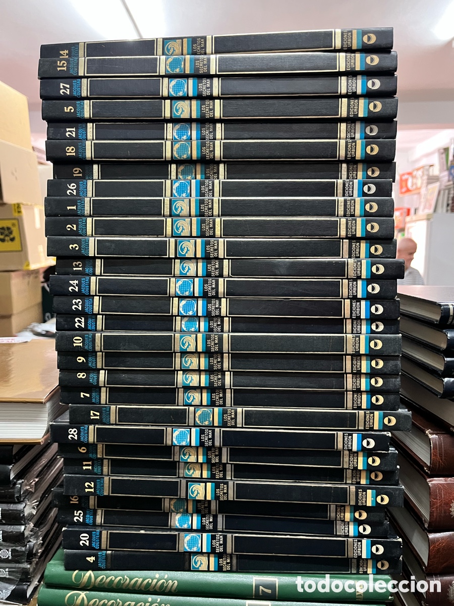 Enciclopedias de segunda mano: COUSTEAU: LOS SECRETOS DEL MAR. Colecci&oacute;n 28 tomos. Urbion. 1985.