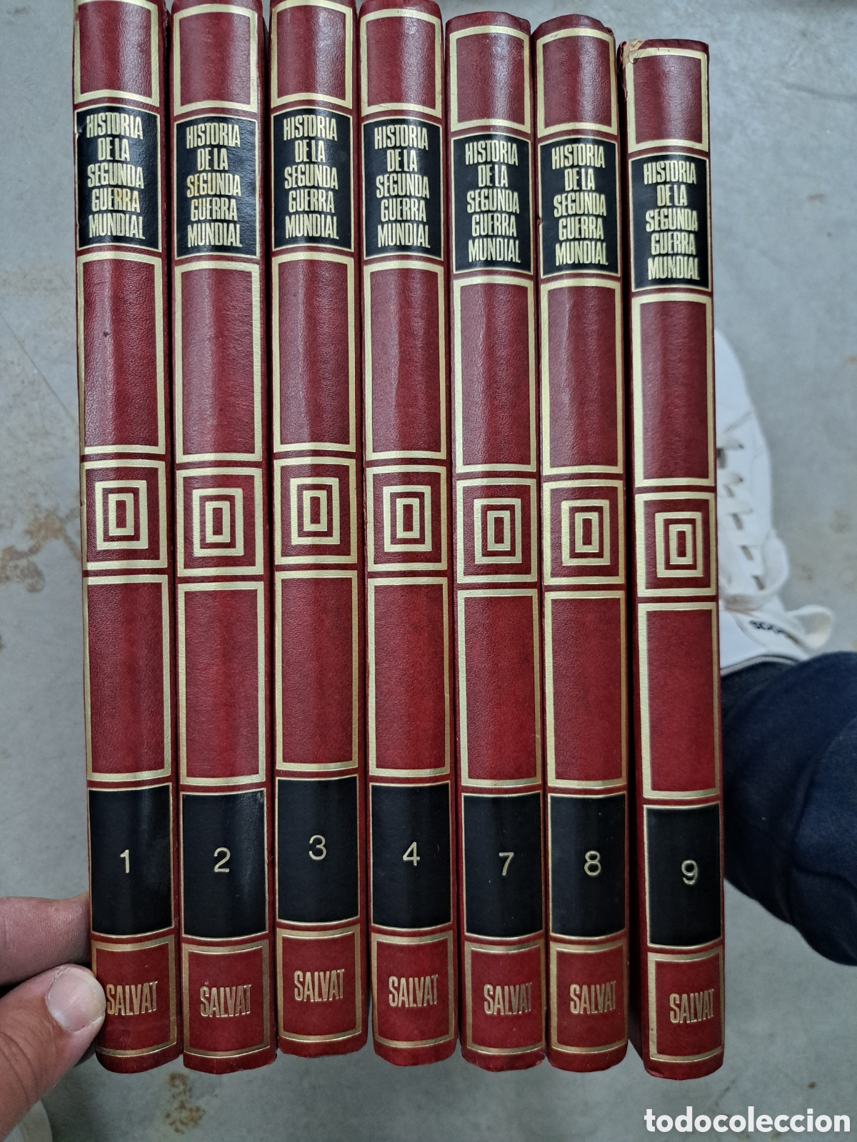 Enciclopedias de segunda mano: Jml Lote 7 libros Historia de la Segunda Guerra Mundial. Salvat