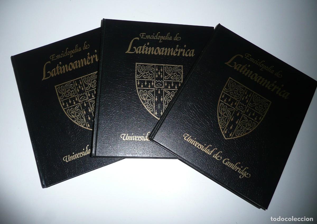 Enciclopedias de segunda mano: Enciclopedia de Latinoam&eacute;rica (3 tomos) - Universidad de Cambridge (Debate / C&iacute;rculo, 1987)