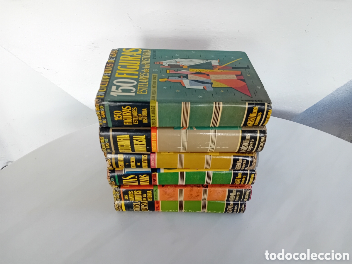Enciclopedias de segunda mano: LOTE 6 LIBROS - ENCICLOPEDIAS DE GASS&Oacute; - 1959