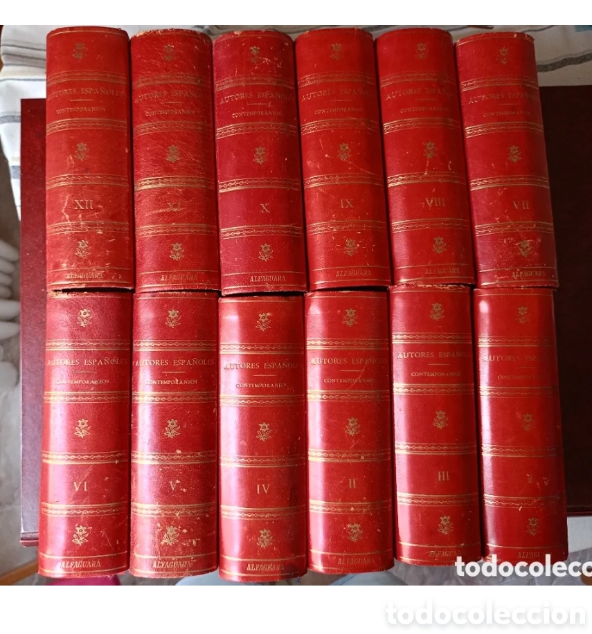 Enciclopedias de segunda mano: autores espa&ntilde;oles contemporaneos Alfaguara 60 libros