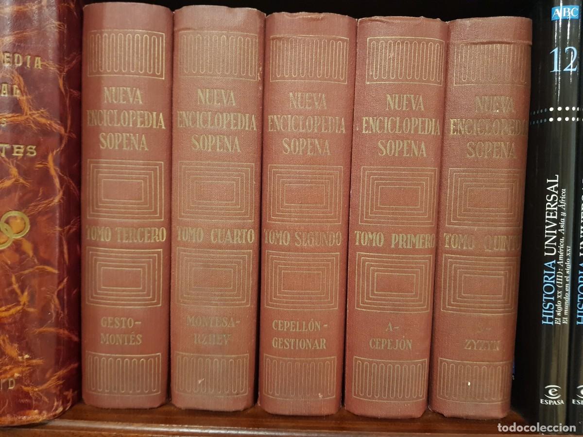 Enciclopedias de segunda mano: Nueva Enciclopedia Sopena Editorial Ramon Sopena 1955 5 tomos Completa