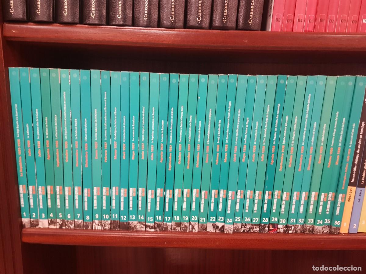 Livros em segunda m&atilde;o: La Guerra Civil Espa&ntilde;ola Mes a Mes Unidad Editorial 2005 Completa 36 Tomos