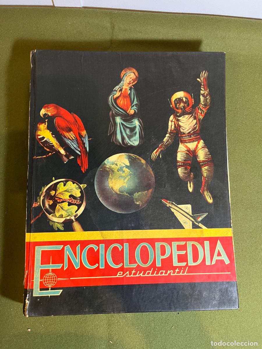 Enciclopedias de segunda mano: Enciclopedia Estudiantil completa N&ordm; 1 al 13 (1962-1963) Editorial FHER colecci&oacute;n encuadernada vinta