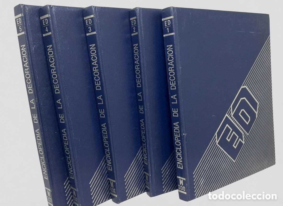 Enciclopedias de segunda mano: Enciclopedia de la Decoraci&oacute;n ED &ndash; colecci&oacute;n completa 5 tomos