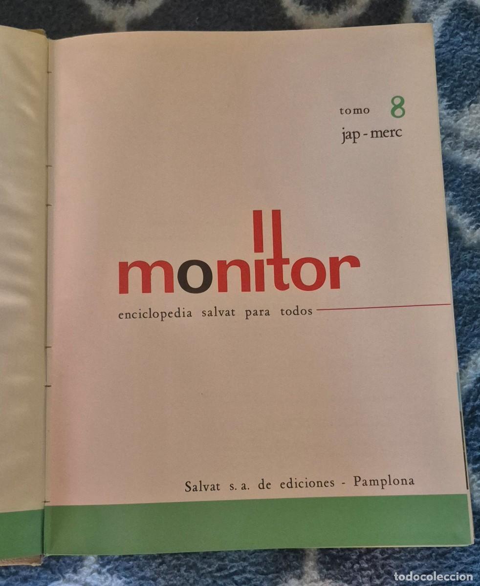 Enciclopedias de segunda mano: Enciclopedia Salvat monitor ,n&uacute;mero 8 Jap-Merc .Editorial Salvat