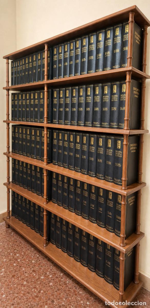 Enciclopedias de segunda mano: Enciclopedia Espasa-Calpe completa m&aacute;s mueble