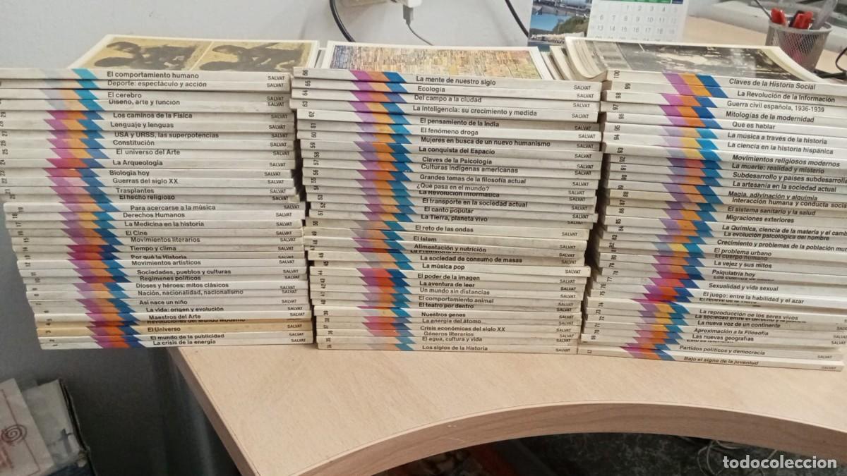 Enciclopedias de segunda mano: Colecci&oacute;n completa 100 libros TEMAS CLAVE / AULA ABIERTA SALVAT (1982) - Excelente estado