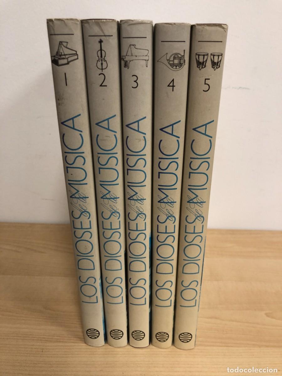 Enciclopedias de segunda mano: Los Dioses de La Musica Editorial Planeta 5 Tomos Completa 1989
