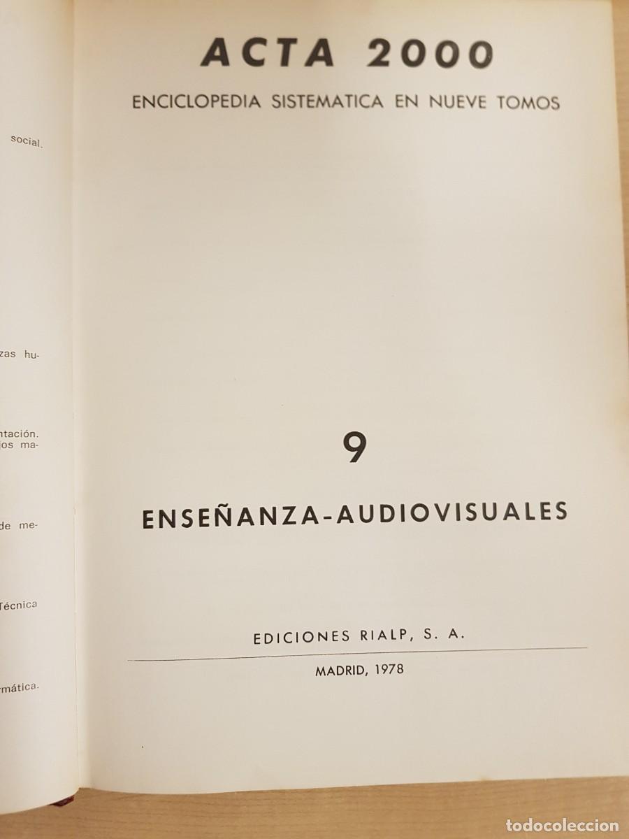 Enciclopedias de segunda mano: Acta 2000 9 Volumenes Completa Ediciones Rialp 1978 - Foto 7