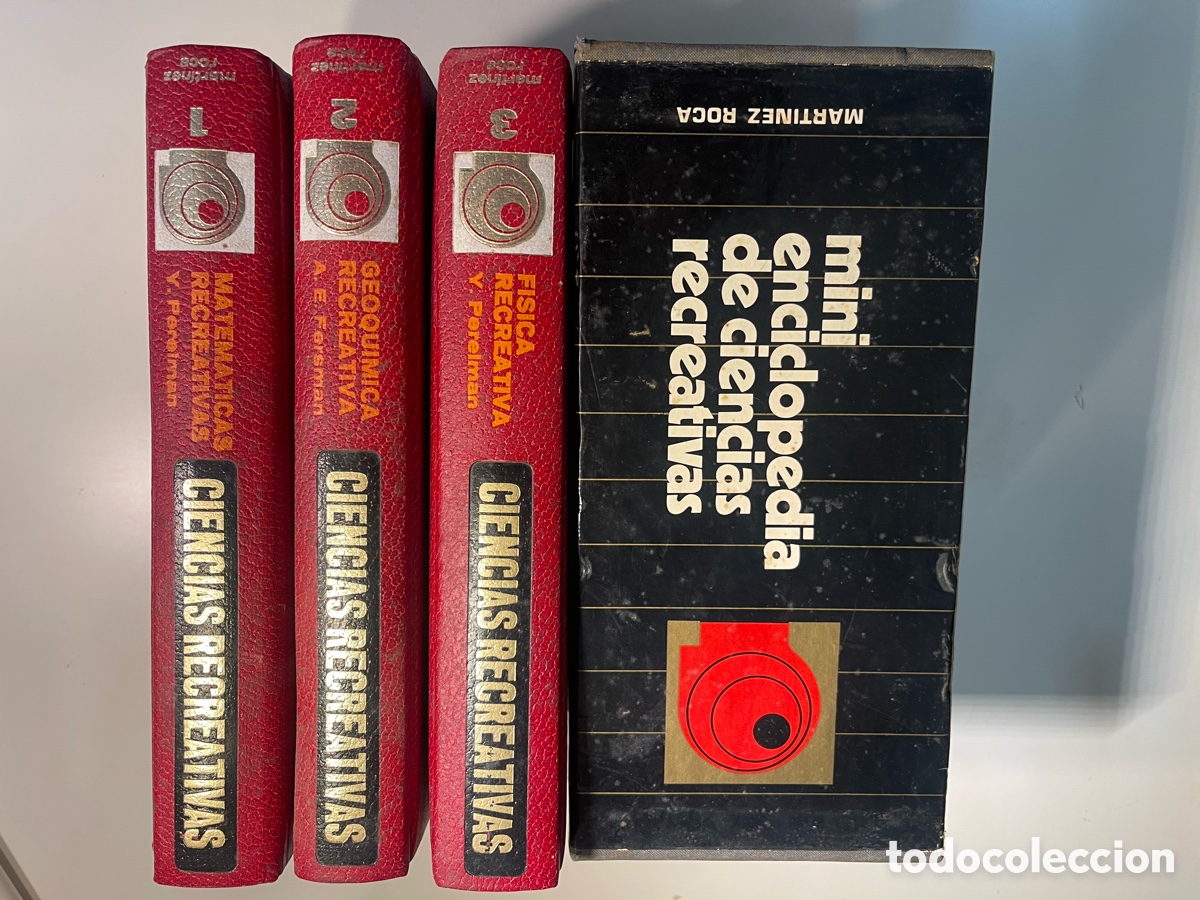Enciclopedias de segunda mano: Mini enciclopedia de ciencias recreativas 3 tomos Martinez Roca Blister Matem&aacute;ticas F&iacute;sica Geoquimic