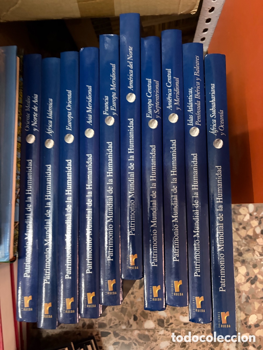 Enciclopedias de segunda mano: Patrimonio mundial de la humanidad. Ediciones rueda. 10 tomos.