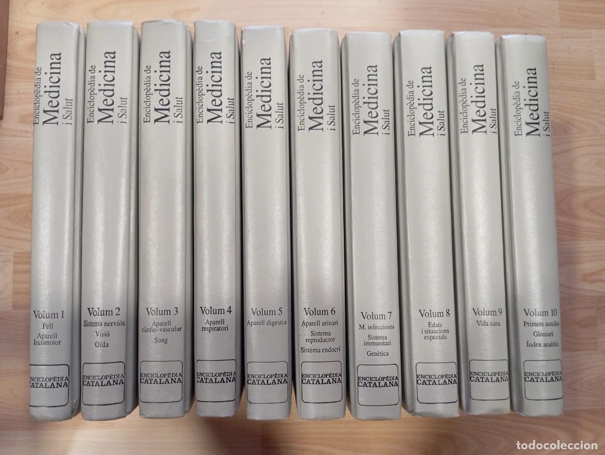 Enciclopedias de segunda mano: 'Enciclop&egrave;dia de medicina i salut'. 10 volums. Enciclop&egrave;dia Catalana.
