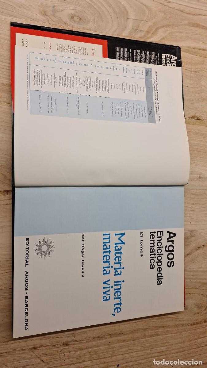 Enciclopedias de segunda mano: ARGOS Enciclopedia TEM&Aacute;TICA 16. Materia inerte, materia viva.