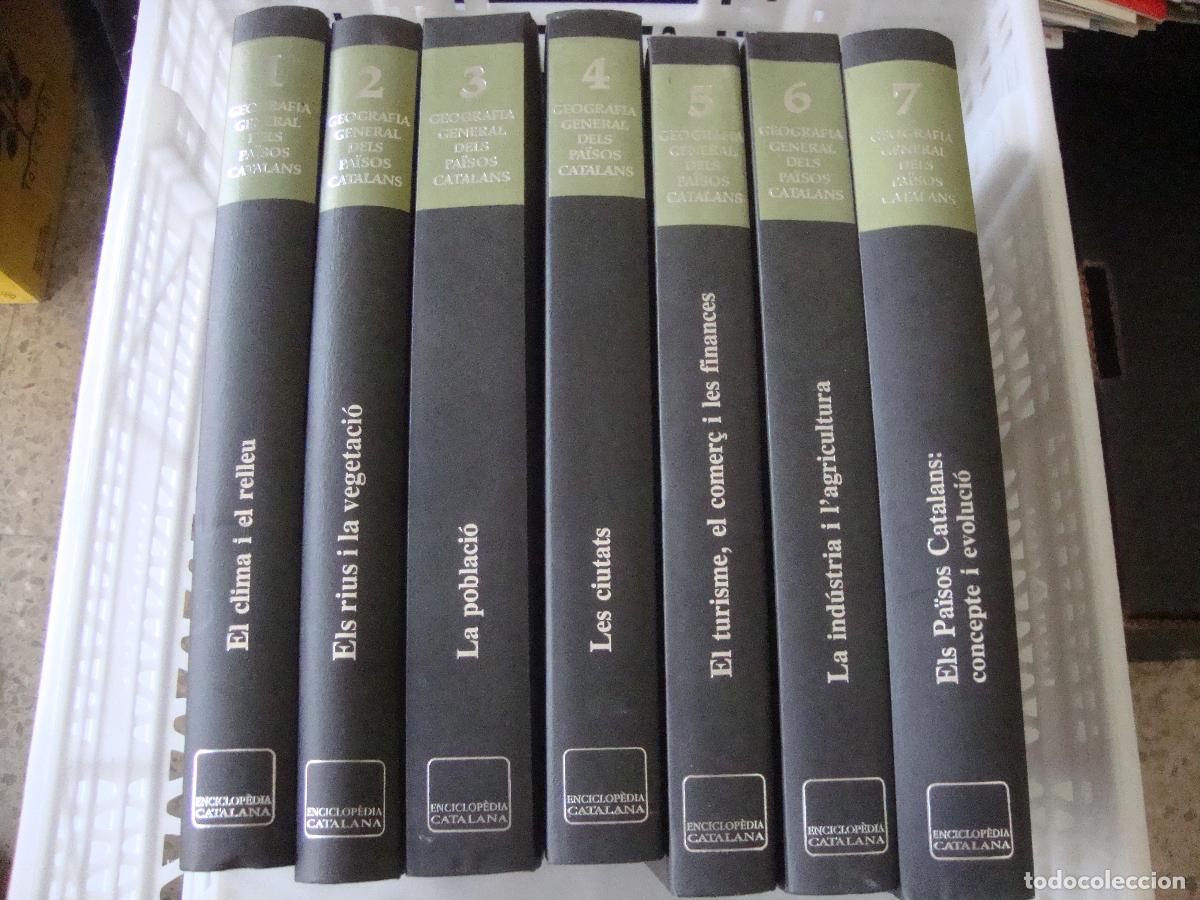 Enciclopedias de segunda mano: COLECCION COMPLETA 7 VOLUMENES GEOGRAFIA GENERAL DELS PAISOS CATALANS ENCICLOPEDIA CATALANA