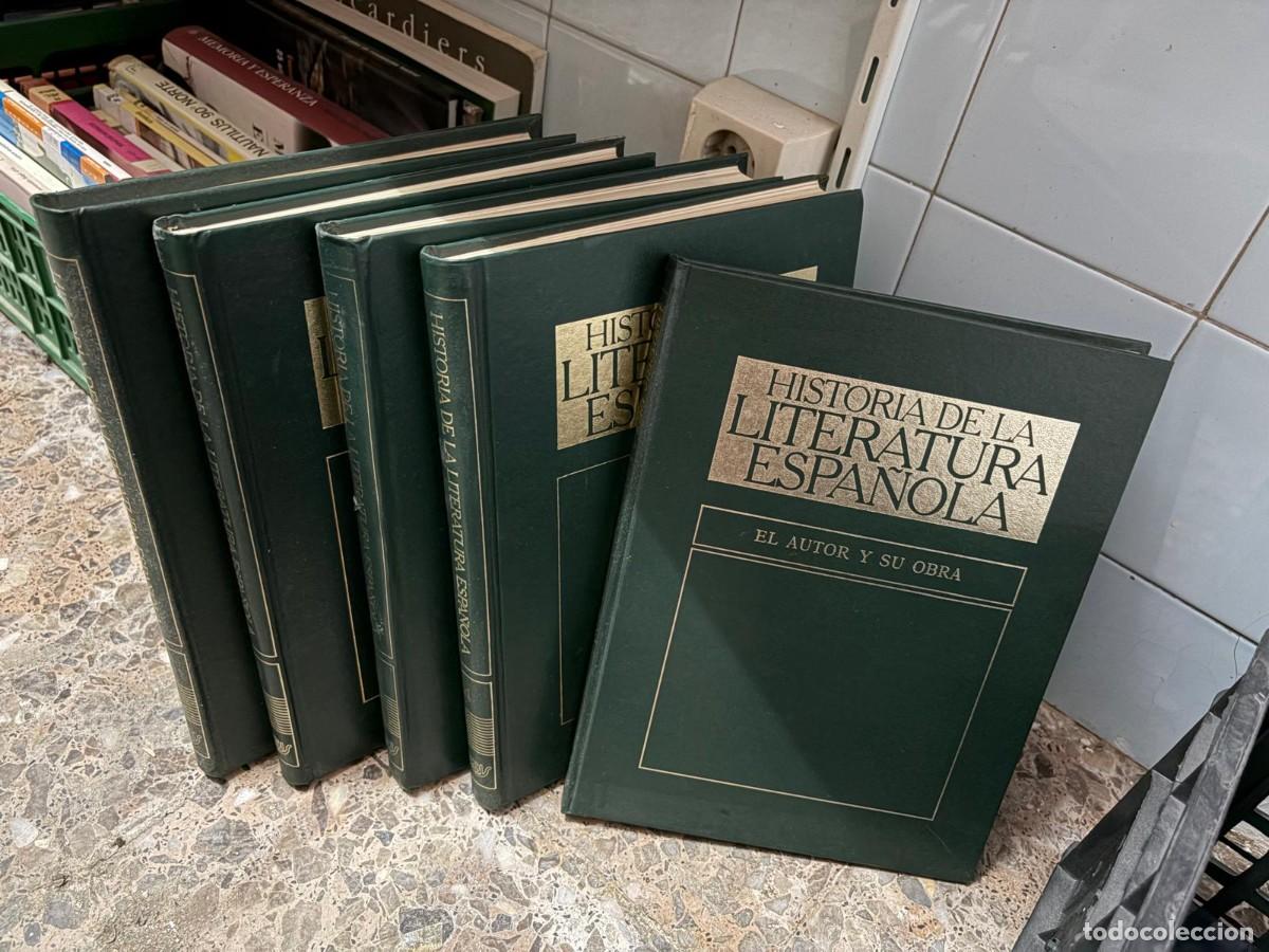 Enciclopedias de segunda mano: Historia de la literatura espa&ntilde;ola + El autor y su obra - 5 TOMOS