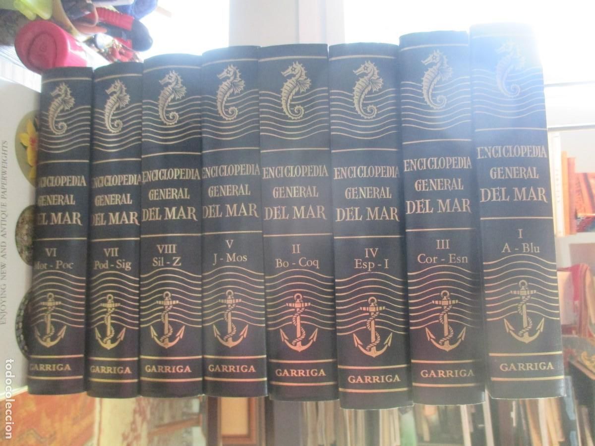 Second hand encyclopedias: Enciclopedia General del mar ( 8 Tomos) W41753