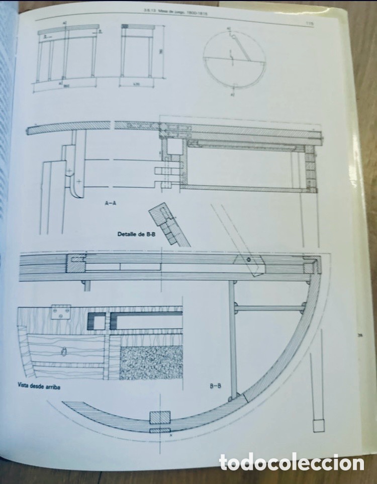 Enciclopedias de segunda mano: Mesas de estilo. Biblioteca t&eacute;cnica de la madera. - Foto 2