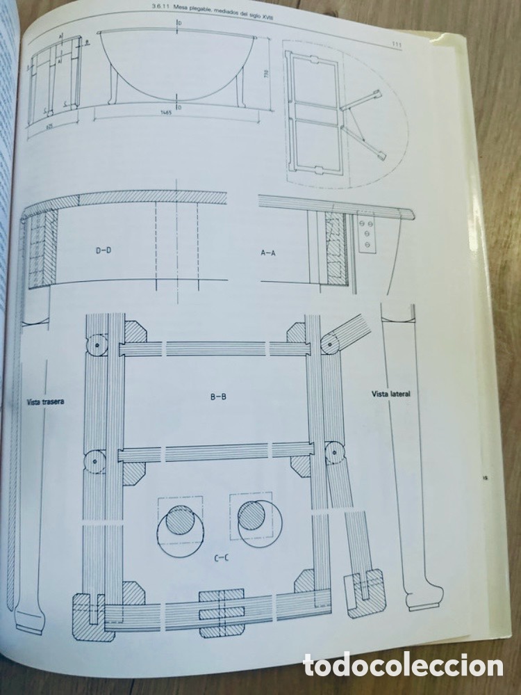 Enciclopedias de segunda mano: Mesas de estilo. Biblioteca t&eacute;cnica de la madera. - Foto 3