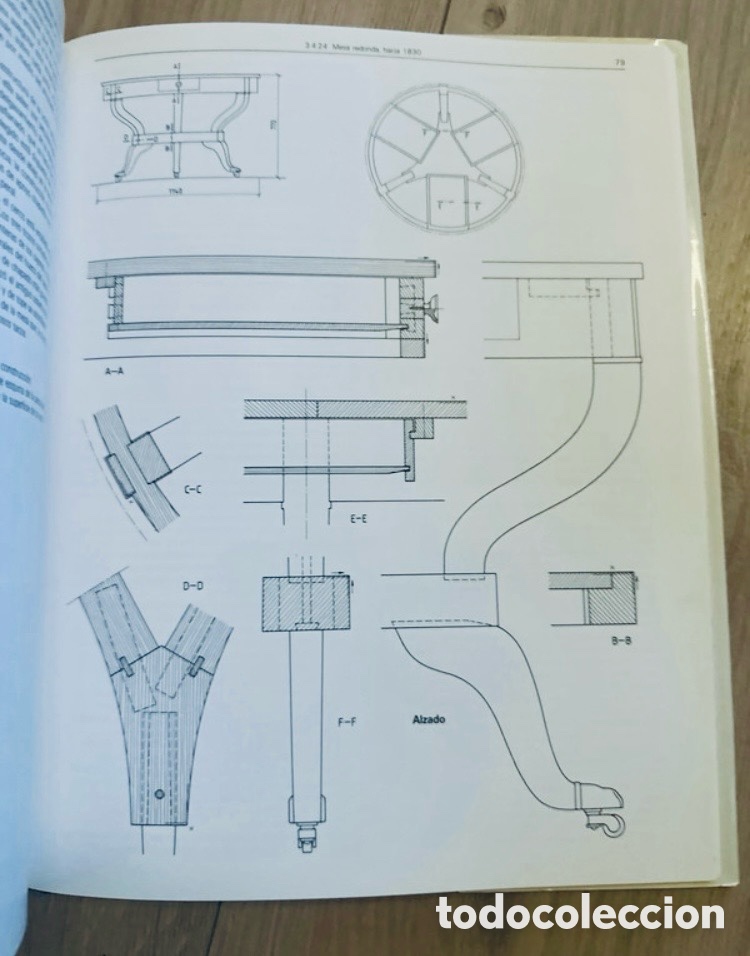 Enciclopedias de segunda mano: Mesas de estilo. Biblioteca t&eacute;cnica de la madera. - Foto 5