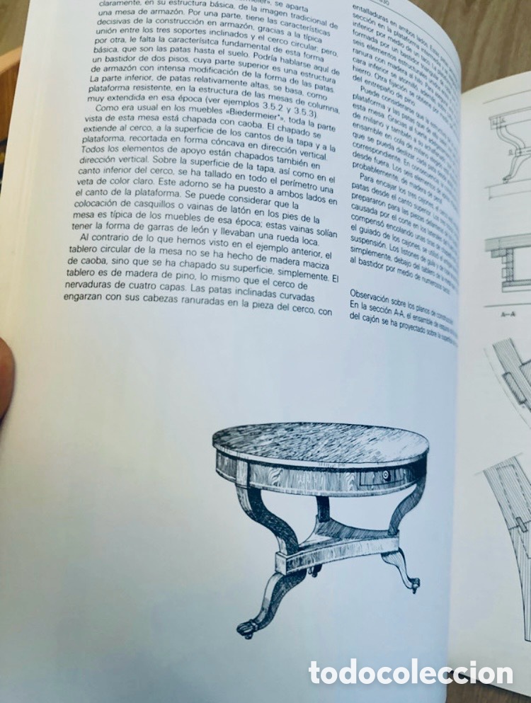 Enciclopedias de segunda mano: Mesas de estilo. Biblioteca t&eacute;cnica de la madera. - Foto 6