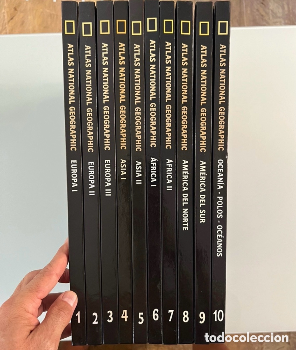 Livros em segunda m&atilde;o: Atlas National Geographic. Tomos 1-10. Los continentes. A&ntilde;o 2004