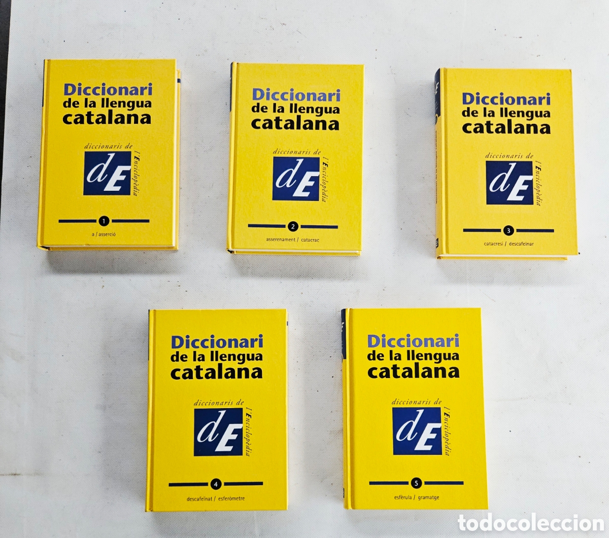 Enciclopedias de segunda mano: Lote 5 vol&uacute;menes de la Llengua catalana Enciclopedia catalana