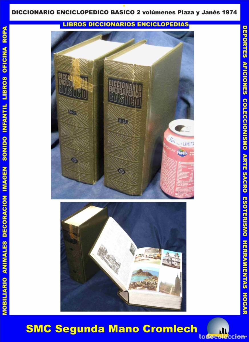 Livros em segunda m&atilde;o: DICCIONARIO ENCICLOPEDICO BASICO Plaza y Jan&eacute;s 1974 2 Vol&uacute;menes. Con Diccionario Idiomas