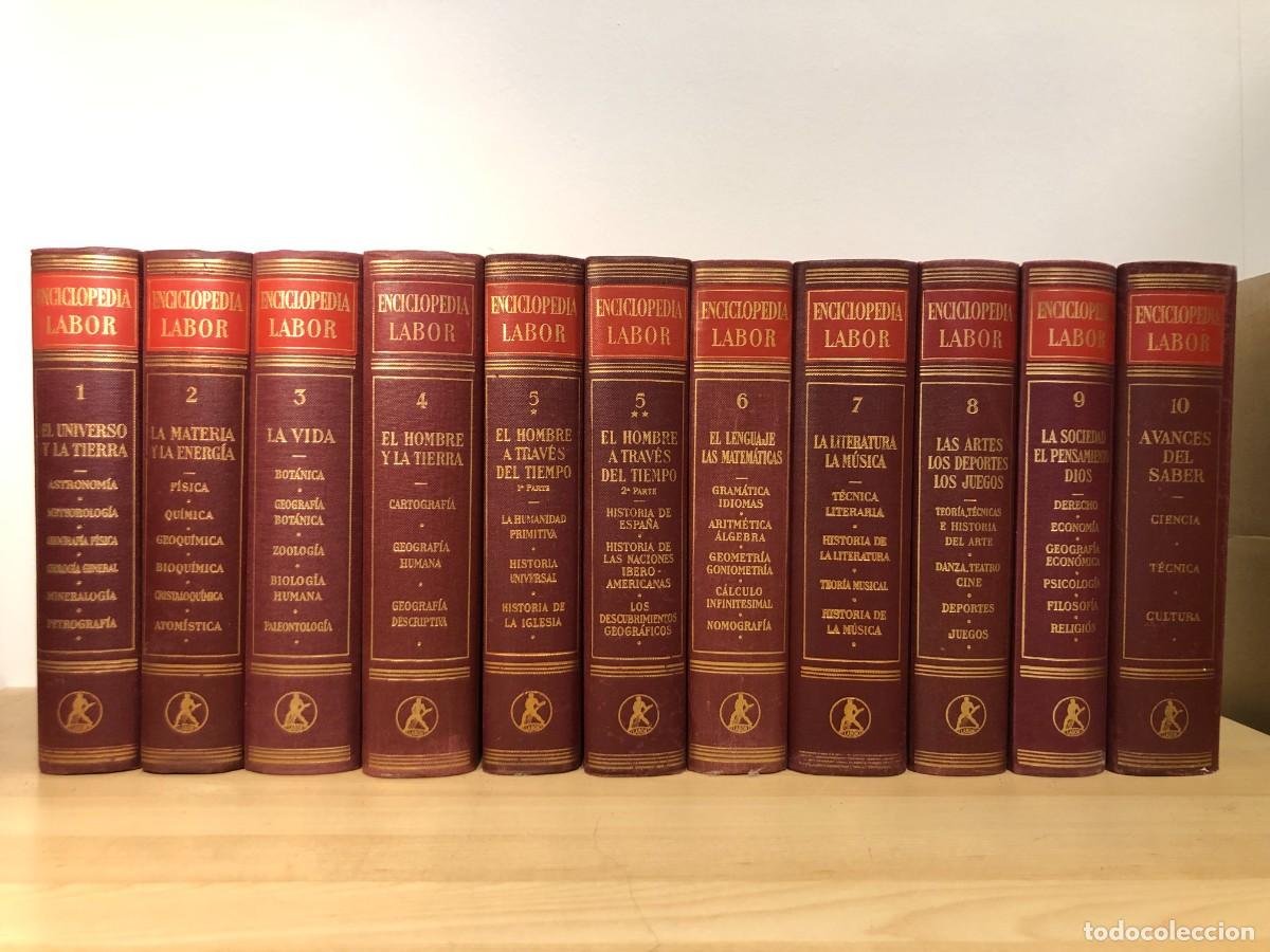 Enciclopedias de segunda mano: Enciclopedia Labor completa 10 tomos 11 vol&uacute;menes segunda edici&oacute;n 1970 Editorial Labor