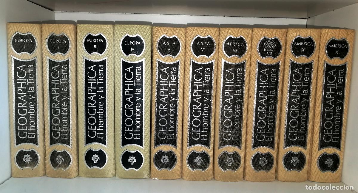 Enciclopedias de segunda mano: GEOGRAPHICA : EL HOMBRE Y LA TIERRA (10 VOL.) / Arturo Barone... [et al.].- Plaza & Jan&eacute;s, 1973-1976