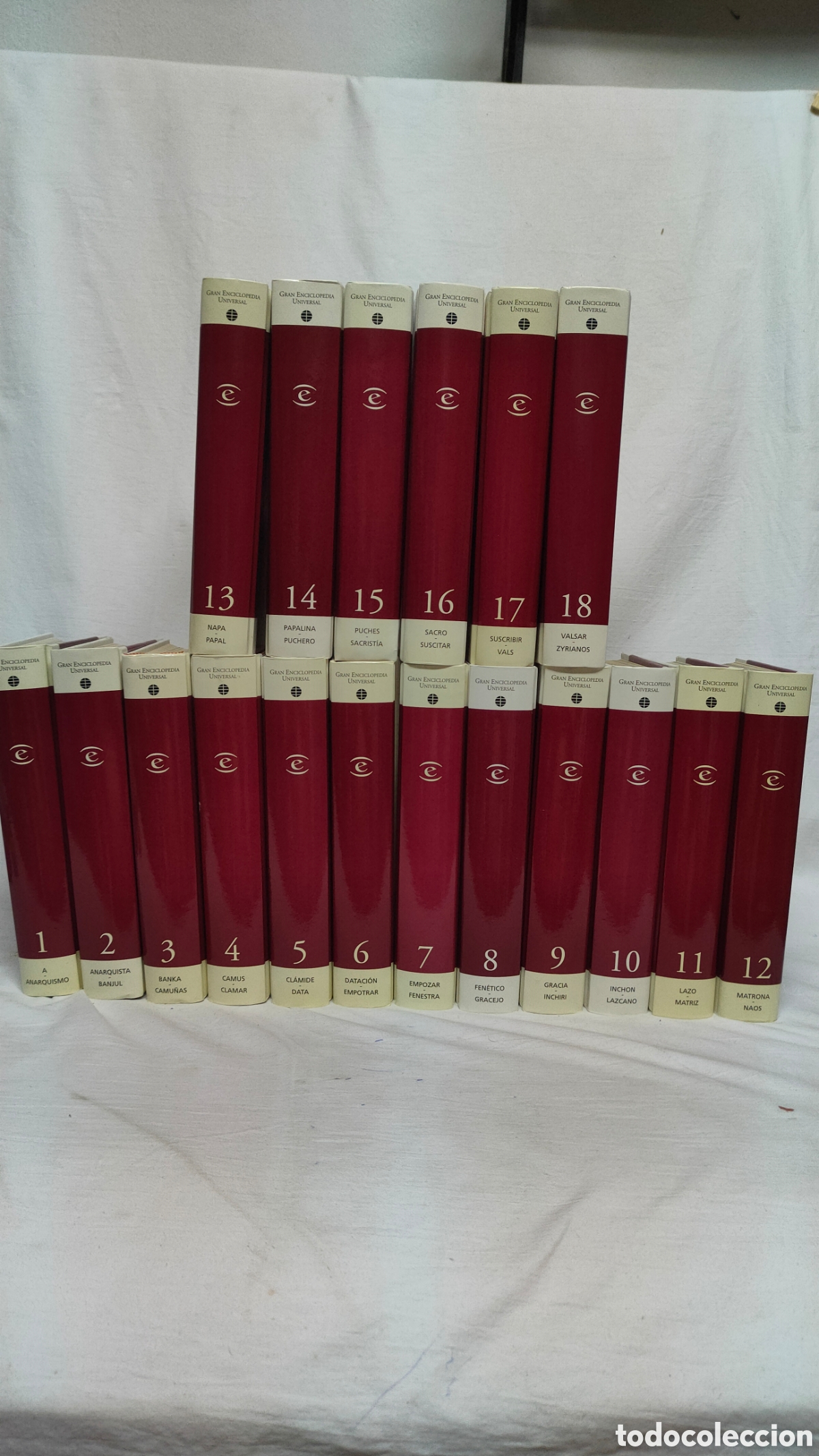 Enciclopedias de segunda mano: GRAN ENCICLOPEDIA UNIVERSAL DE ESPASA CALPE.EL MUNDO.COMPLETA 18 VOLUMENES.2004