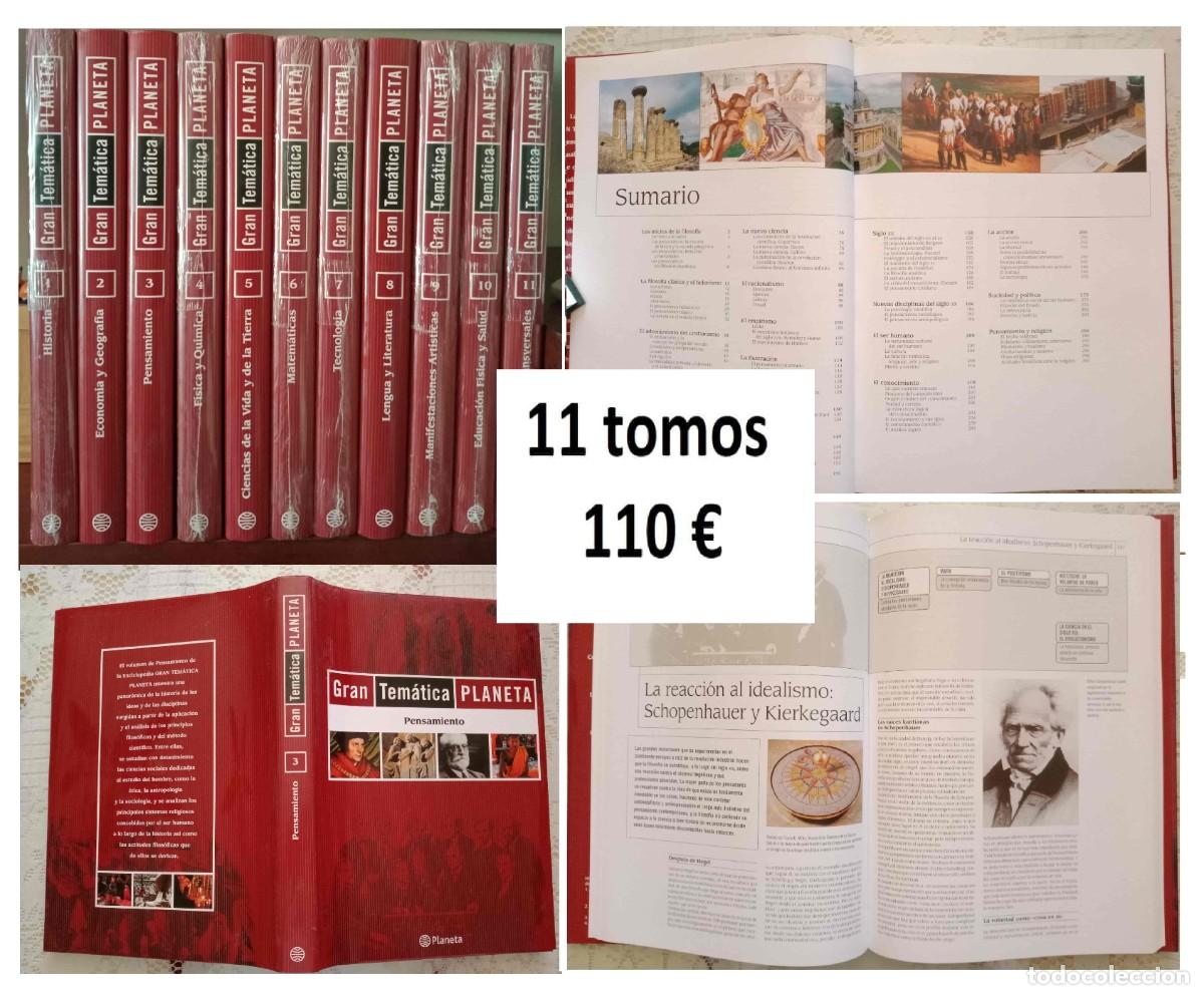 Enciclopedias de segunda mano: GRAN TEM&Aacute;TICA PLANETA - 11 TOMOS, edici&oacute;n 2005 con tapas duras y sobrecubiertas, nuevos