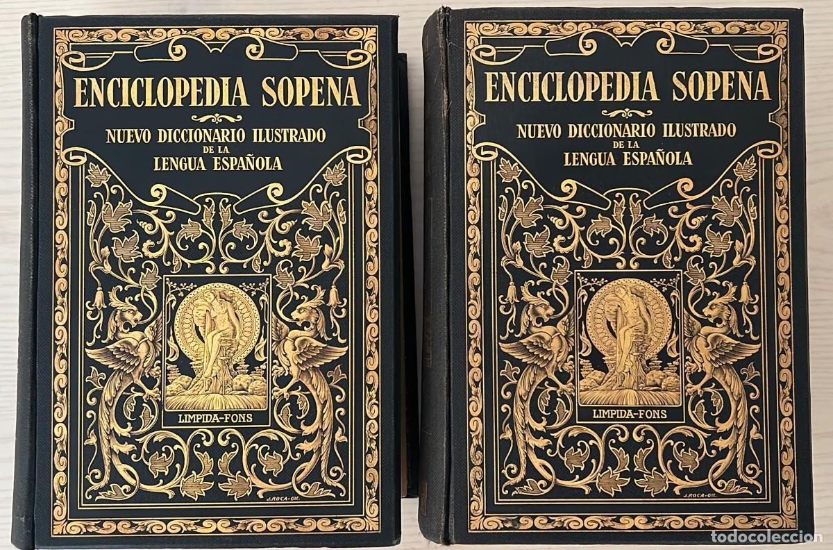 Enciclopedias de segunda mano: Enciclopedia Sopena 1934 &ndash; Nuevo Diccionario Ilustrado &ndash; 6&ordf; Edici&oacute;n &ndash; 2 Tomos