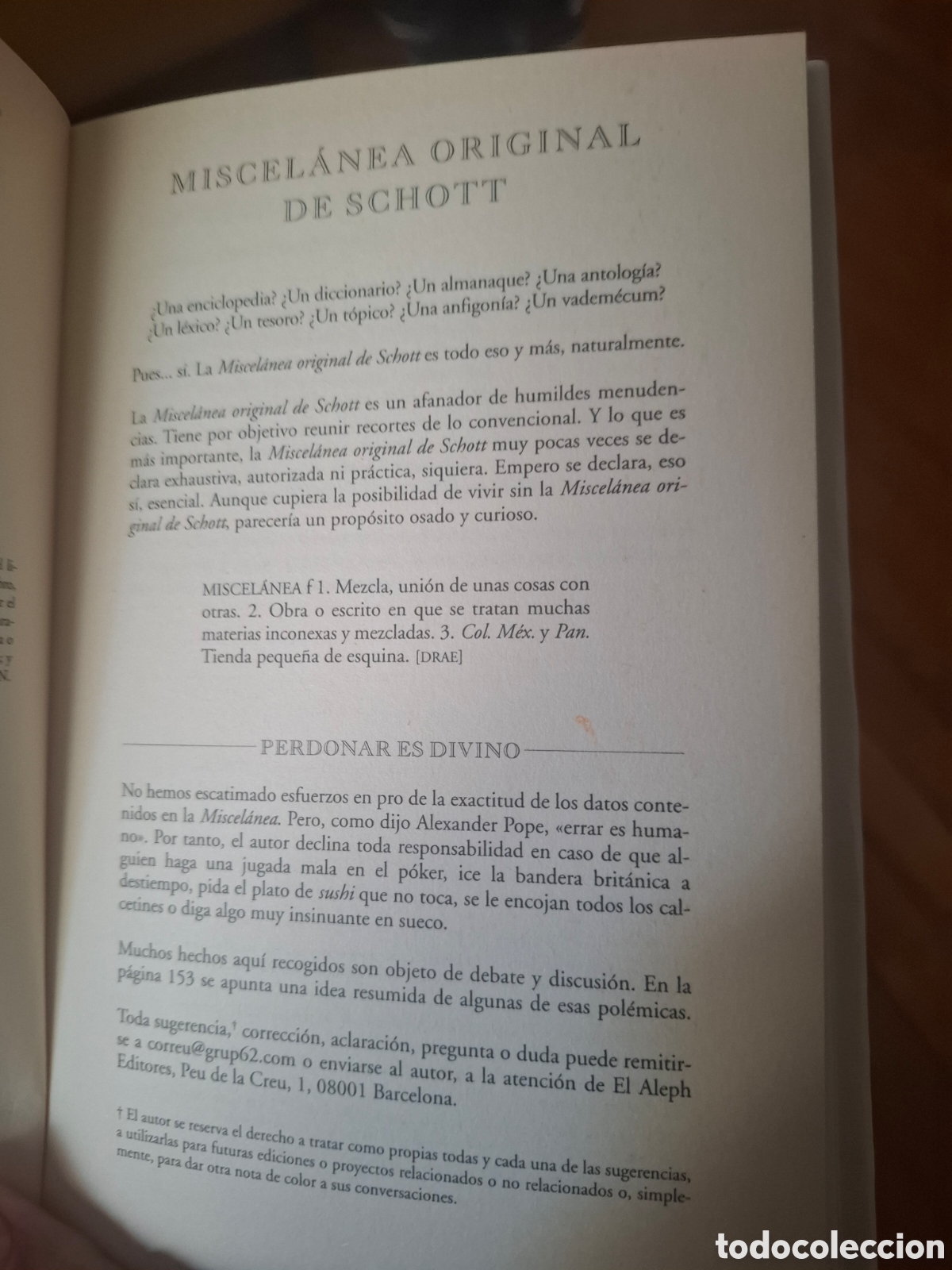 Enciclopedias de segunda mano: Libro: Miscel&aacute;nea original de Schott - Foto 4