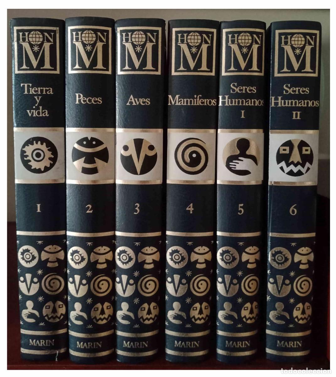 Enciclopedias de segunda mano: ENCICLOPEDIA HISTORIA NATURAL MARIN. Edici&oacute;n 1975 - 6 TOMOS con 2.430 p&aacute;ginas y tapas duras