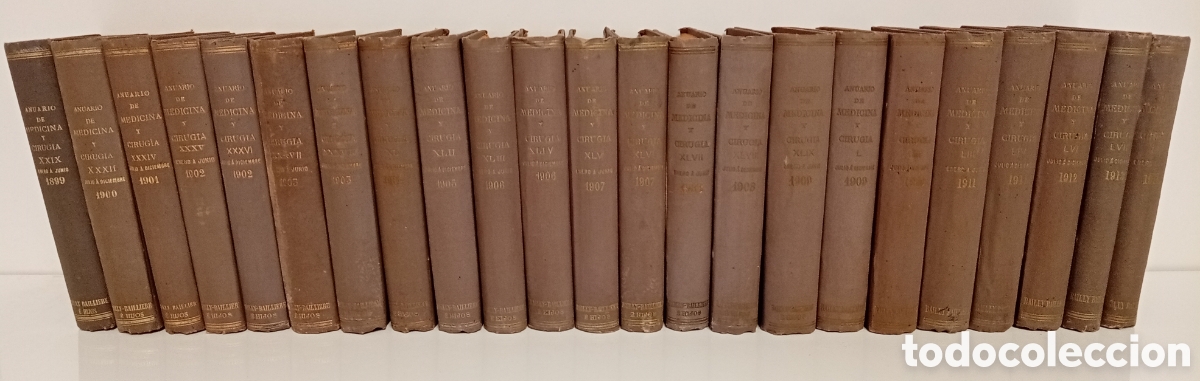 Enciclopedias de segunda mano: .ENCICLOPEDIA ANUARIO DE MEDICINA Y CIRUGIA ANTIGUA