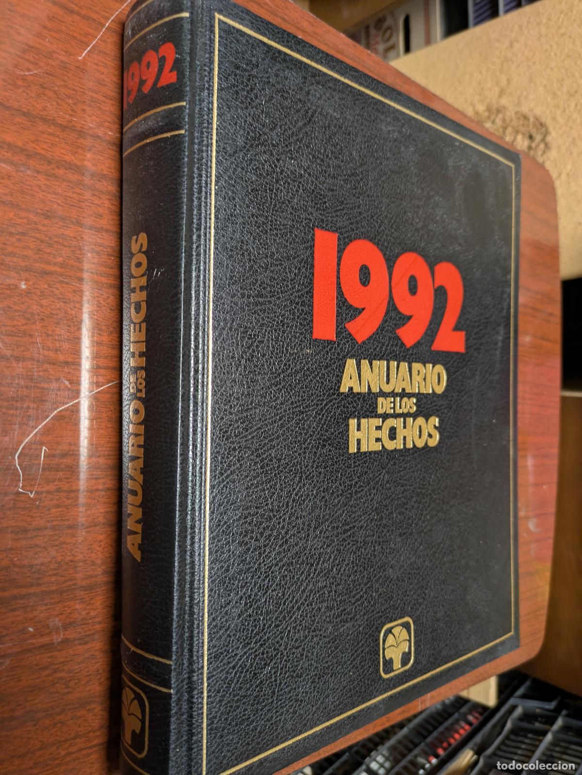Enciclopedias de segunda mano: anuario de los hechos 1992 - primera edicion - Planeta de Agostini